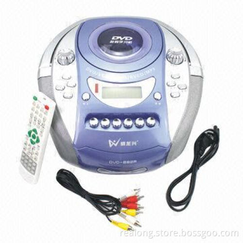 Portable DVD Cassette Player with Remote Control and Carrying Handle